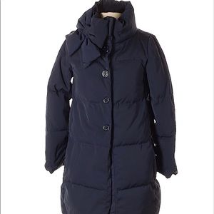 Kate Spade funnel-neck puffer coat with bow